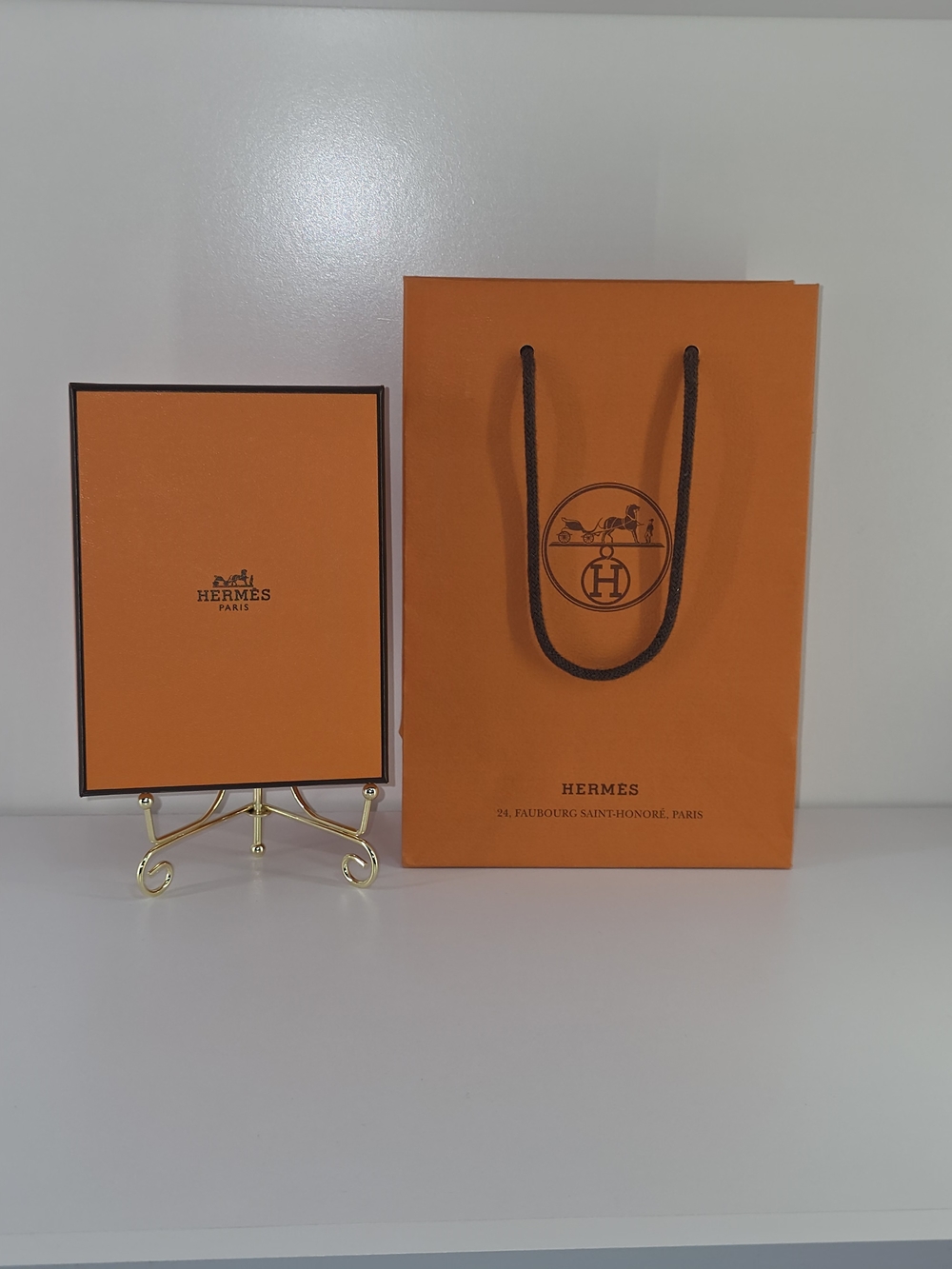 Hermes Orange Gift Bag and Box Set For Accessories & Jewelry